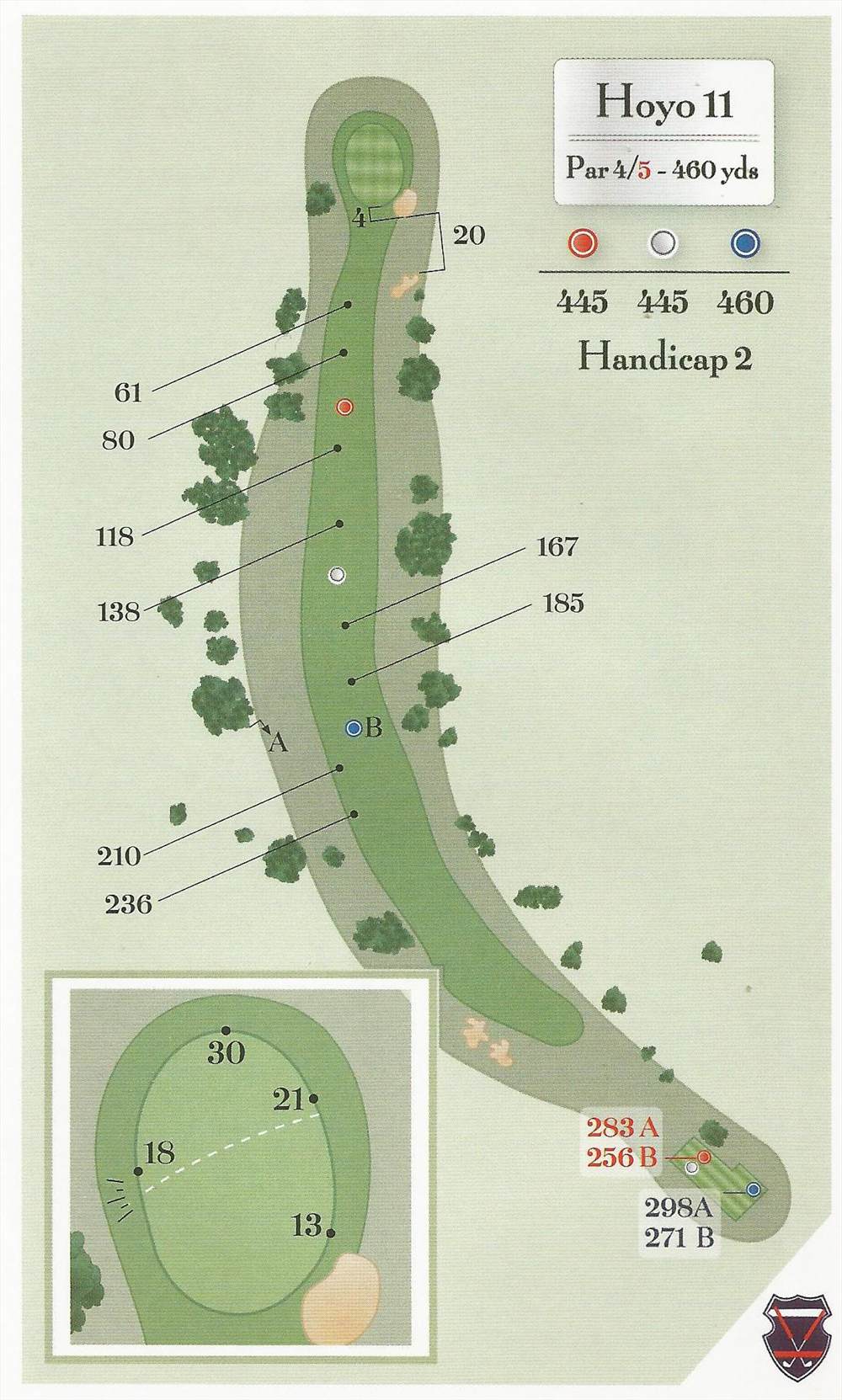 Diagram of hole 11